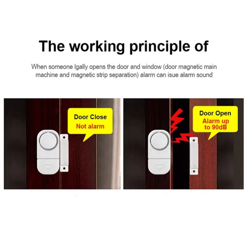 Wireless Security Alarm, Door Window Sensor, 90db, 10Pcs 2