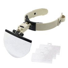 Head Magnifier 2X 3.5X 4.5X 5.5X Large Lens LED Light