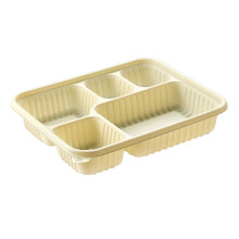 Wegwerp lunchbox Gridding Box Voedselveilige afbreekbare kom C