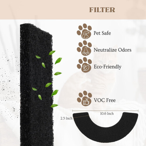 For Litter-Robot 4 - Activated Carbon Filters for Litter Box 2