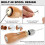 Sewing Awl Kit,Straight Bent Needles Rolls Waxed Threads Screwdriver 4