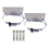 2Pcs Propane Tank Holder, Cylinder Wall Mounted Bracket,B 1