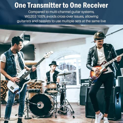 2,4 GHz kabelloser Gitarrensender-Empfänger 2