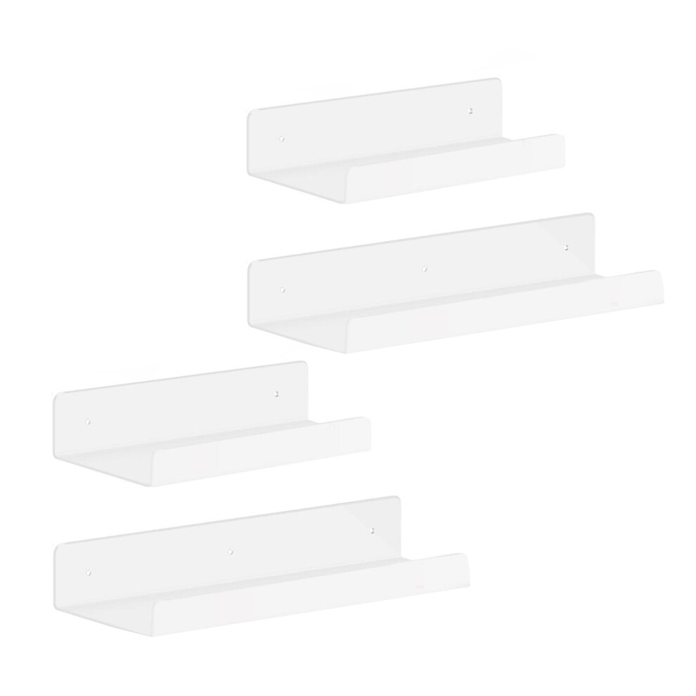 4Pcs Acrylic Floating Wall Shelves 4852041412504