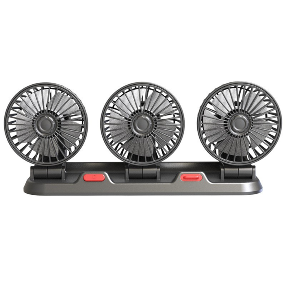 3-Head Usb Car Fan With 360 Rotation & 3-Speed 4852041474885