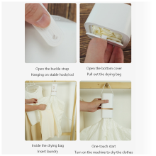 Portable Dryer Small Household Dryer Foldable Dryer Travel EU Plug