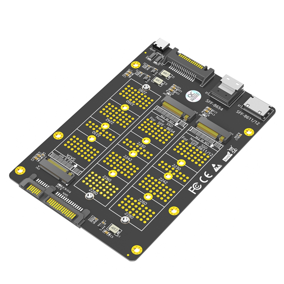 3 In 1 Combo M.2(Ngff) Nvme Ssd/Sata-Bus Ssd To Sff-8611/8612 8654 4852041483405