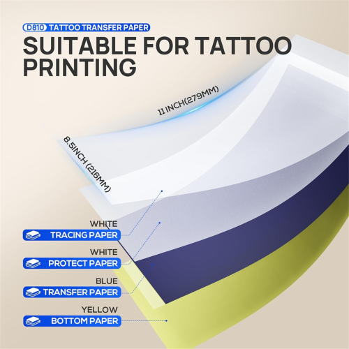 Μέγεθος A4 για DIY Tattoo Tracing 100 φύλλα 1