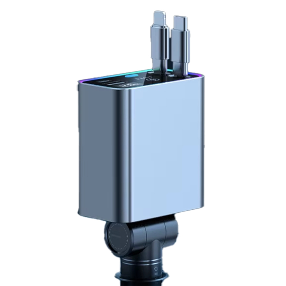 148W Pd 66W Car Charger, Retractable Usb Type C Fast Charger 4852900827937