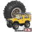 Set di 4 ruote Beadlock per auto cingolate RC da 1/18 e 1/24, argento 3