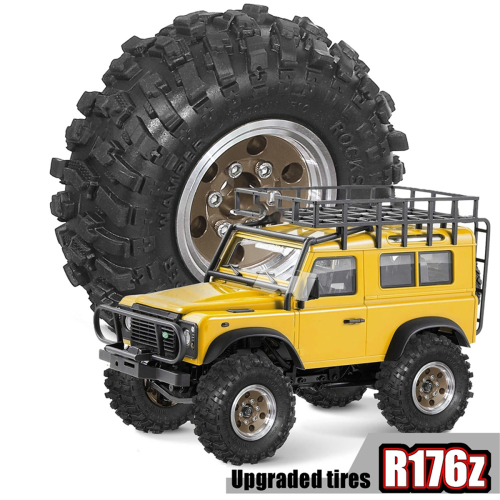 Set di 4 ruote Beadlock per auto cingolate RC da 1/18 e 1/24, argento 2