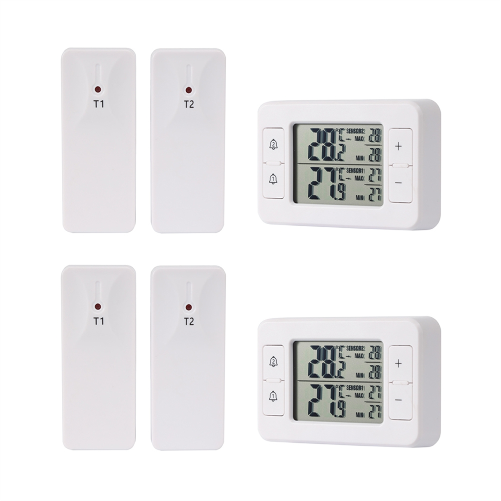 NeznaäKovã© 2Set Household Refrigerator Cold Storage Electronic Thermometer
