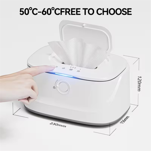Chauffe-lingettes portable pour bébé avec interface USB, 3 vitesses réglables 2