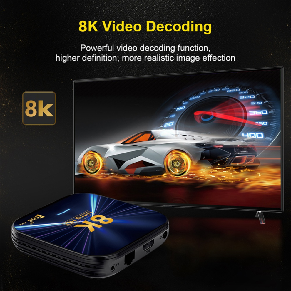 For Android Tv Smart Box 8K Tv98 Allwinner H618 Dual Wifi Eu Plug 4852041473529