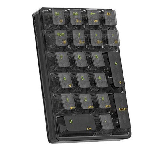 Μηχανικό πληκτρολόγιο Bluetooth K21 Number Pad RGB 21 Keys Μαύρο