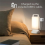 Lanterne de camping solaire rechargeable, lampe de tente LED à intensité variable, 5