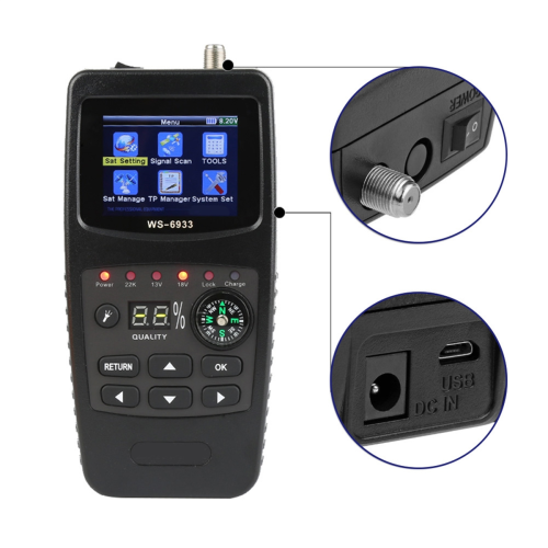 WS-6933 FTA C&KU Band Digital Meter EU Plug 2