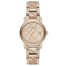 Burberry Bu9146 The Tone Women's Leather Strap Quartz Watch - Gold Tone, 34mm Case, 20mm Band