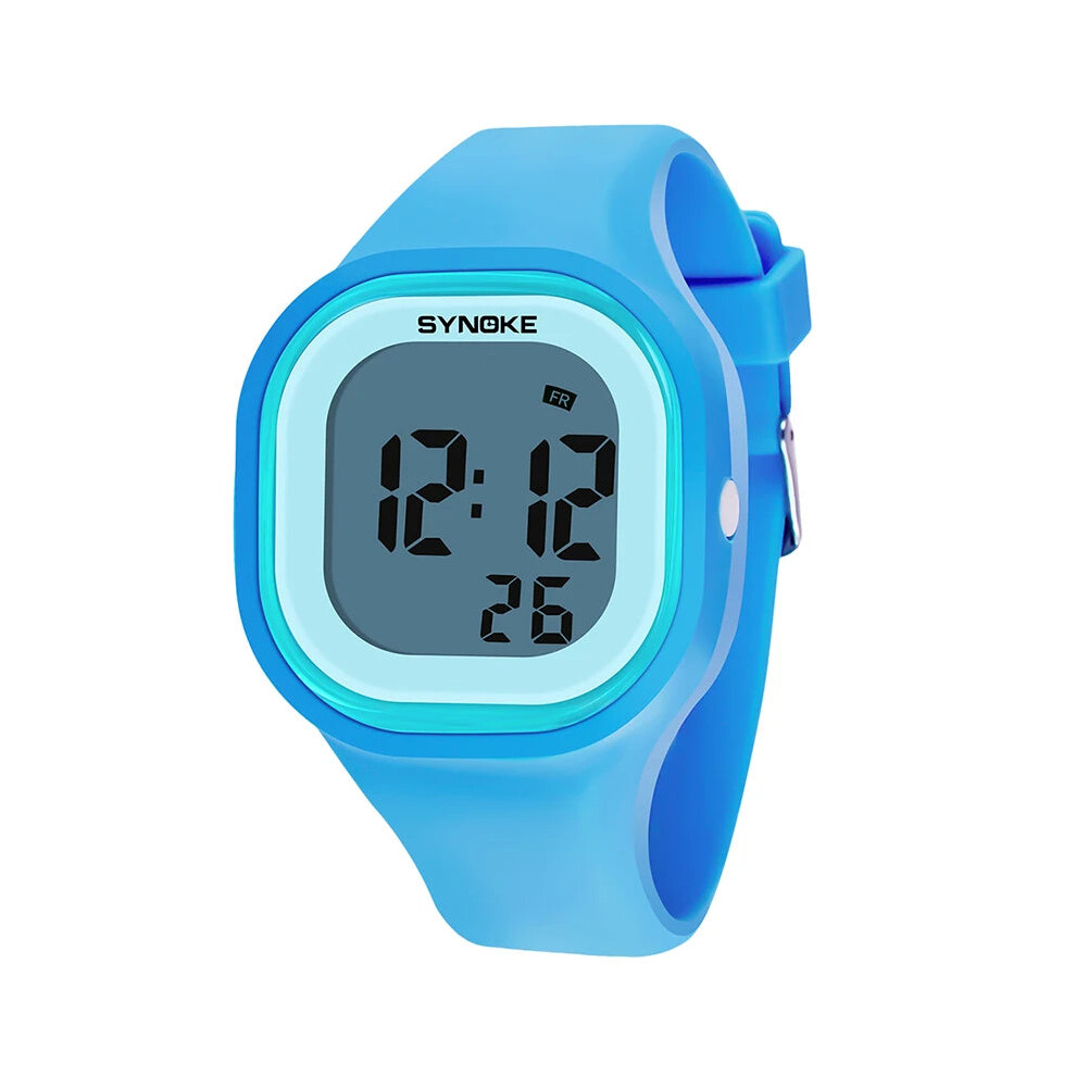 Photos - Wrist Watch  Kids Over 12 Years Old Digital Watch Waterproof Students Wristwatch(Blue)