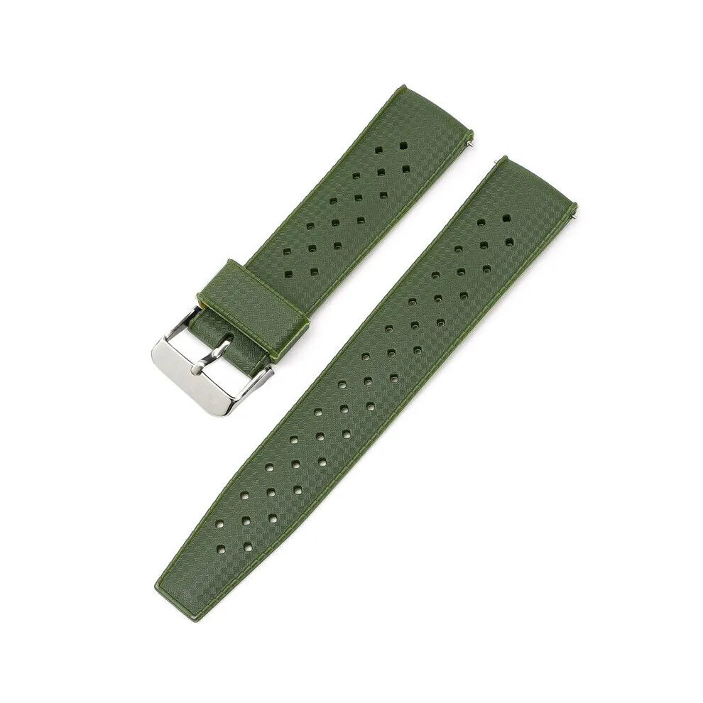 (, 20Mm) New Tropical Rubber Strap For Oris Seiko Citizen Smart Watch Green 6214556464009