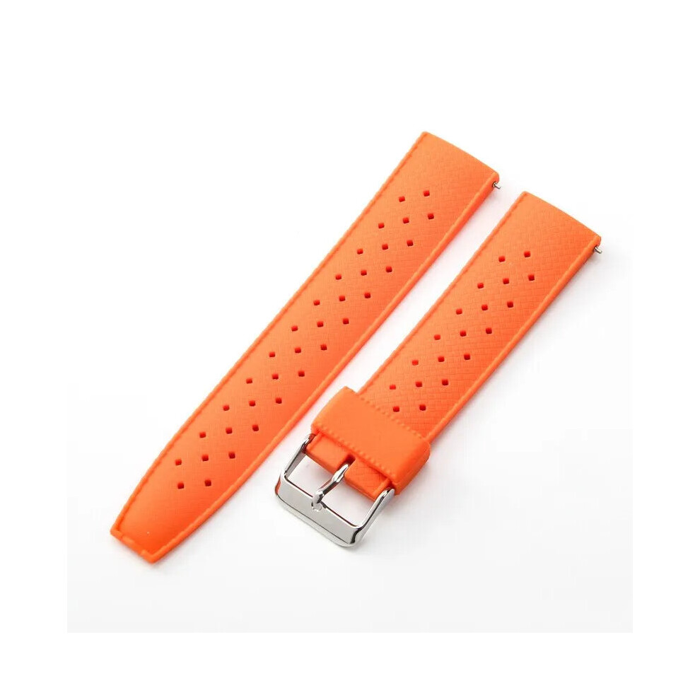 (, 20Mm) New Tropical Rubber Strap For Oris Seiko Citizen Smart Watch Orange 5400436579265