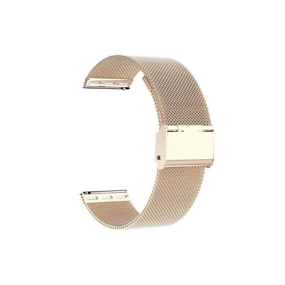 (Rose 22Mm Watch Band) Milanese Loop Strap For Samsung Galaxy Amazfit Huawei Watch Gold 4012450886918