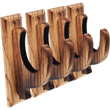 Supporto per spada in legno da 4 pezzi, supporto da parete per spada, supporto per flauto, organizza le tue spade, organizer da parete per spade