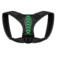 (black, L) Posture Corrector Unisex Adjustable For Clavicle Support