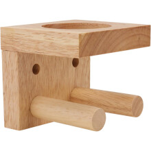 Supporto per mazza da baseball in legno da 1 pezzo, espositore verticale per la casa, staffa per riporre mazze da baseball naturali