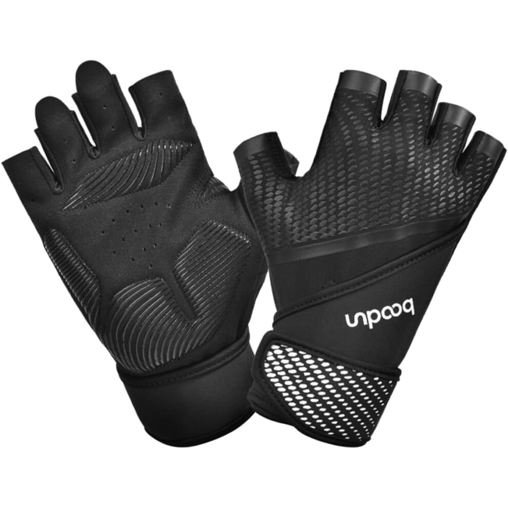 Guantes De Levantamiento De Pesas Guantes Para Mancuernas Material Transpirable Agarre Antideslizante-image