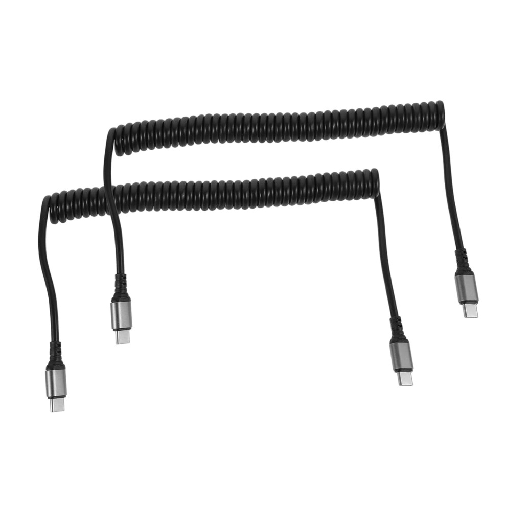 Cable De SincronizacióN De Datos Tipo C De 2 Piezas, 1,8 Metros, Usb Tipo C A Usb Tipo C Para Carga RáPida, Accesorio Para Coche.-image