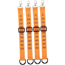 Kit de 4 piezas para árbitro de fútbol, con clip para cadena de número, pulsera cómoda para partidos de fútbol.