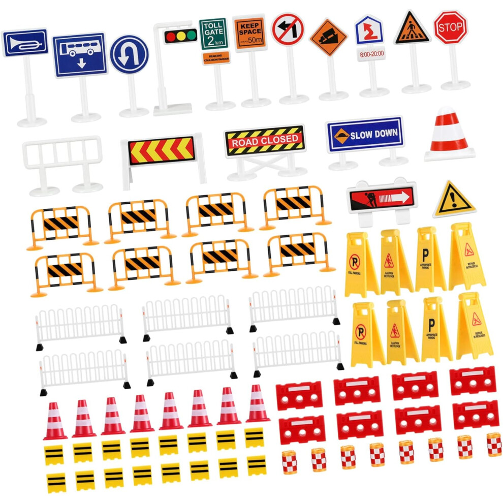 SeñAles De TráFico Para NiñOs, Juguetes De SeñAlizacióN Vial, Kit De Aprendizaje Interactivo Para La EducacióN En Seguridad Infantil.-image