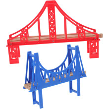 DIY Treinbaan Model Geassembleerde Spoorweg Treinbrug Veilig voor Jongens en Meisjes Verbetert Creativiteit voor Feesten Binnen Spelen