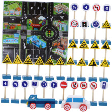 1 Set Verkeersbordpuzzel voor Verkeerslichten Verkeersbord Bouwstenen Bouwborden voor Houten