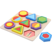 Cognitief speelgoed Houten blokken Educatief puzzelspeelgoed voor kinderen Jongens en meisjes Vormpuzzelspeelgoed