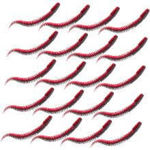 30 stuks zachte PVC-vislokmiddelen met drijvend ontwerp, realistische viswormen voor het vissen op baars en forel