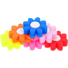 Silikon Tennis Schläger Dämpfer Set Blume Design Absorbieren Werkzeug Schläger Zubehör Mix