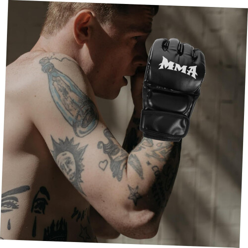 Halbfinger-Boxhandschuhe für MMA- und Kickbox-Training, tragbare Sparring-Handschuhe 2