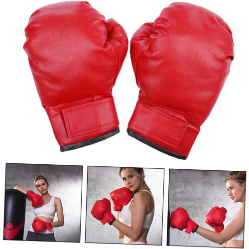 1 Paar verschleißfeste tragbare Kickbox-Boxhandschuhe 2