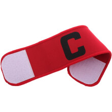 Brassard de capitaine de football élastique rouge, accessoire pour jeunes, bracelet de capitaine de football en néoprène