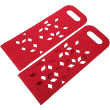 Lot de 2 sacs à vin réutilisables, portables, décoratifs, pour fête