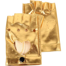 1 paire de gants de danse sans doigts pour femmes, demi-gants punk, danse sans doigts