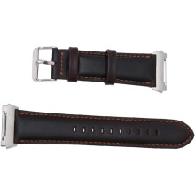 Bracelet de montre en cuir marron café, élégant, de remplacement, facile à installer