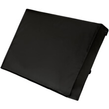 Housse de protection pour téléviseur d'extérieur 60-65 pouces, noire, résistante aux intempéries, avec chiffon en microfibre et sangles