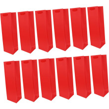 Lot de 12 sacs fourre-tout pour vin, bière, vin rouge, bouteille de vin rouge, carte blanche