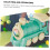 Simulation de train Train présent Modèle de véhicule Plastique vert 5