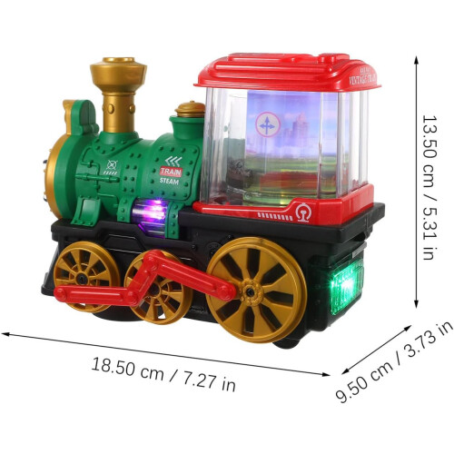 Spray Dinosaure Train Électrique Train Véhicule Modèle Plastique Vert 1