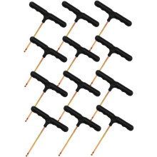 Lot de 12 tendeurs de lacets portables en forme de T, outils de serrage Ă ressort multi-usages