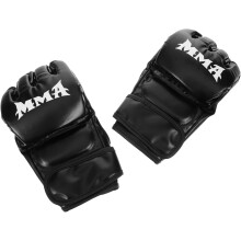 Gants de boxe demi-doigts pour entraînement MMA et kickboxing Gants de sparring portables